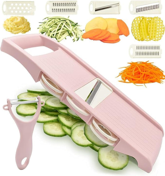 Accurate & Fast Vegetable Cutter 5 In 1 Vegetable Slicer